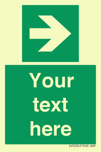 Custom Arrow Right Sign